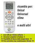 Telecomando condizionatore Unical - Universal Clima aria condizionata inverter