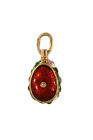 Argento Russo Fatto a Mano Faberge Uovo Ciondolo #PD-011-122-2