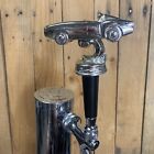 Convertible Sportscar Beer Keg Tap Handle Vtg Silver Metal Car Trophy Racing