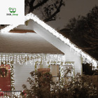 Luci Natale Esterno Cascata 10M 400 LED Tenda Luminosa Esterno Natale Prolungabi