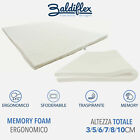 TOPPER CORRETTORE MATERASSO FLEX VISCO MEMORY FOAM SFODERABILE ANTIACARO SILVER