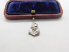 Sterling Silver Anchor of Hope Marine Charm Pendant Vintage c1970