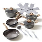 STONELINE Set di pentole in ceramica adatte all induzione, 14 pezzi,