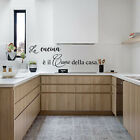 ADESIVI MURALI ADESIVO WALL STICKERS FRASE CUCINA AMORE CUORE DECORAZIONI b0572