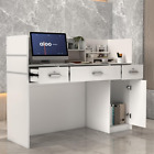 Banco Reception, Bancone Reception, Tavolo Reception per Ufficio Con 3 Cassetti