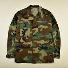 U.K. ARMY WOODLAND COMBAT CAMO JACKET SIZE L - 00 s