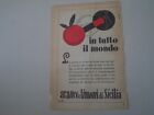 advertising Pubblicità 1952 ARANCE E LIMONI DI SICILIA