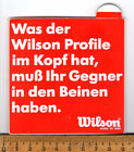 alter Aufkleber : WILSON PROFILE   (80er Jahre)    *Tennis