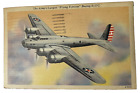 WWII Era Postcard US Army Largest Flying Fortress Boeing B-17C E5282 AIRPLANE