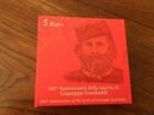 MONETA 5euro 200 ANNIVERSARIO DELLA NASCITA DI GIUSEPPE GARIBALDI 