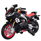 Moto elettrica per bambini Aprilia RS666 12V Motocicletta bimbo luci suoni