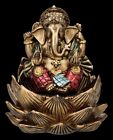 Statua Di Ganesha Che Siede Nel Loto - Fortuna - Induismo Divinità Indiana