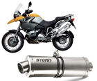 Terminale Scarico Storm by Mivv Oval acciaio inox per Bmw R 1200 Gs 2004 > 2007