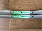 NOS PAIR OF AMBROSIO MONTREAL 32 HOLE RIMS ROAD BIKE  VINTAGE 700C TUBULAR 80S