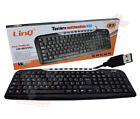 Tastiera Multimediale Usb wired K3 mini slim con cavo Keyboard pc computer Noteb