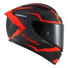 Casco INTEGRALE FIBRA moto Suomy TRACK-1 REACTION ROSSO RED helmet casque