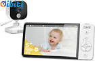 GHB Baby Monitor Video e Audio 5" 720P HD 5000mAh Telecamera Neonato con Schermo