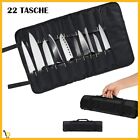 Borsa Porta coltelli  Custodia CHEF BAG 22 tasche  Tessuto proteggi cucina nero