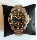 OROLOGIO CUSTOM SEIKO DIVER CASSA 41 MECCANICO AUTOMATICO NH35 NH ACCIAIO NERO @