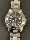 Vtg Near Mint Victorinox Swiss Army Officer Ratchet Watch for Men with Date