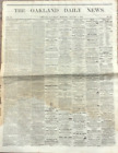 1871 Original Oakland Newspaper- Canyon de Chelly - No More Chinese Immigration!