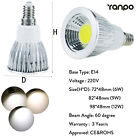 Dimmable LED COB Spotlight Bulbs 6W 9W 12W Light Lamp MR16 GU10 E27 E14 Ampoules