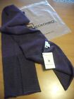 COLOMBO CASHMERE - SCIARPA - 100% CASHMERE - UNISEX - VIOLA/NERO