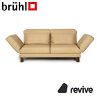 Brühl Moule (medium) Leder Zweisitzer Creme Sofa Couch