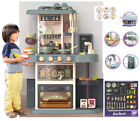 Cucina Giocattolo GRANDE bambini con Luci Vapore Acqua Suoni e Accessori Inclusi