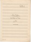 VERDI GIUSEPPE Manoscritto Musicale Opera ARIA PREGHIERA NELLA FORZA DEL DESTINO
