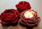 Stampo in silicone 3d fiore Peonia reale per sapone candele figurine di gesso...