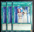 Set 3 Carte ABITO PROIBITO Comune da Mazzo in Italiano YUGIOH Forbidden Dress