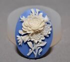 FLOWER SILICONE MOLD cameo sugarcraft resin fimo polymer clay mould soap fimo w