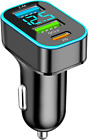 Caricabatteria Auto USB C, 66W Accendisigari Adattatore QC3.0+PD +2.4A USB, Con