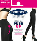 2 Pantacollant Leggings donna Pompea modellanti contenitivi Push Up art Leggpush