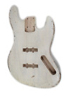 Relic Jazz bass body by true tone relic , Olympic white