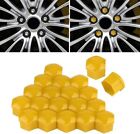 COPRI DADI COLORATI 20 TAPPI 19MM PER RUOTE COPRI BULLONI AUTO ABS GIALLO PAVIA