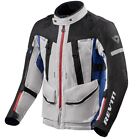 GIACCA JACKET MOTO REV IT REVIT SAND 4 H2O TRE STRATI GRIGIO BLU SILVER TG L