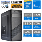 PC FISSO COMPUTER DESKTOP INTEL i3-3220 RAM 8GB SSD 240GB WIN 11 OFFICE 2021