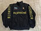 Unisex Adults Porsche F1 Team Racing Jacket Embroidery Cotton Padded Black