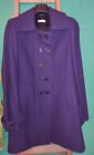 Cappotto vintage PINKO lana viola-taglia 44 - USATO ottime condizioni-