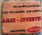 CUSCINO STADIO AJAX JUVENTUS FINALE COPPA CAMPIONI BELGRADO 1973 SIMPO CALCIO