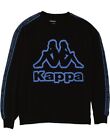 KAPPA Mens Tezenis Graphic Sweatshirt Jumper Medium Black AY15