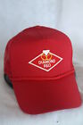 DIAMOND REO  TRUCKERS HAT WITH PATCH, ADJUSTABLE SNAP BACK, BRIGHT RED