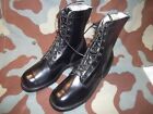 Anfibi Us Army Vietnam Era McNamara Black Leather Boots - 1966 - 10W Vintage