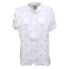 5378Y camicia donna BARBOUR white linen short sleeve shirt woman