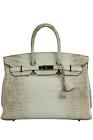 HERMÈS 2011 BIRKIN 35CM HIMALAYAN MATTE NILOTICUS CROCODILE BAG