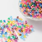 100 Doppelkegel 6x6 mm Acryl Perlen Spacer bunt  Beads basteln Schmuck - 2933