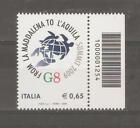 Italia 2009 codici a barre - 31) Vertice G8 dell Aquila MNH