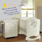 adesivo murale wall stickers cameretta ninna nanna premama neonati a0839